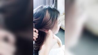 美女化妆造型型露点