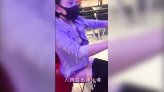 洛丽塔人前露出系列第三部 游乐场全裸露出打乒乓球